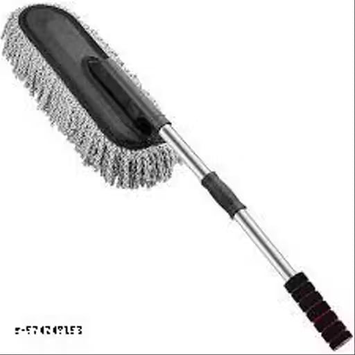 Microfiber Flexible Duster with Expandable Handle – Car & Home Cleaning Brush (Dry/Wet Use)