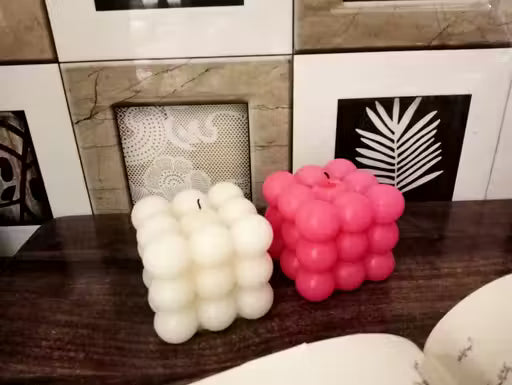 White Bubble Candle –  | Modern Aesthetic Home Décor