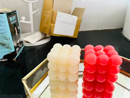 White Bubble Candle –  | Modern Aesthetic Home Décor