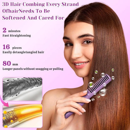 Portable Mini Cordless Hair Straightener – Rechargeable, Adjustable &amp; Travel-Friendly