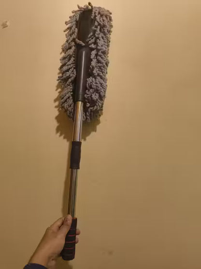 Microfiber Flexible Duster with Expandable Handle – Car &amp; Home Cleaning Brush (Dry/Wet Use)