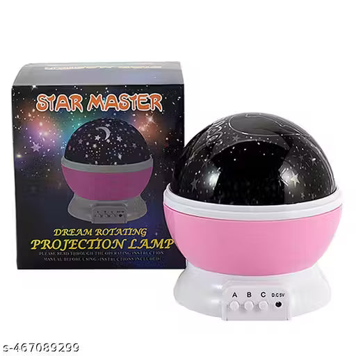 Star Master Rotating 360° Moon Night Light Lamp Projector with Colors