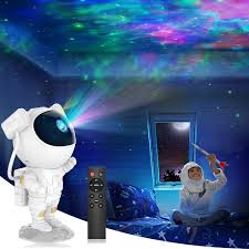 Astronaut Galaxy Star Projector Night Light with Remote Control