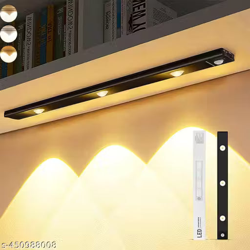 LED Motion Sensor Indoor Light – USB Rechargeable with 3 Light Modes &amp; Stepless Dimming