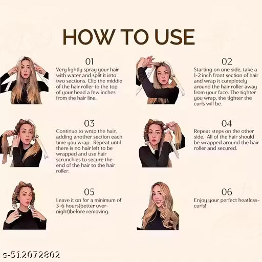 Heatless Hair Curlers – No Heat Hair Styling for Natural, Bouncy Curls