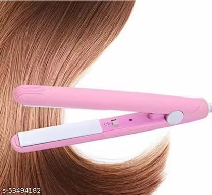 Mini Iron Hair Straightener – Pink | Compact, Travel-Friendly Styling Tool