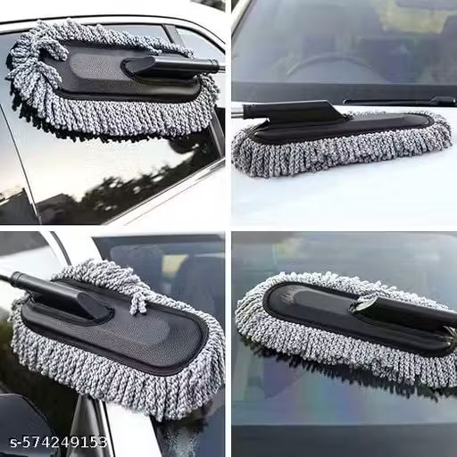 Microfiber Flexible Duster with Expandable Handle – Car &amp; Home Cleaning Brush (Dry/Wet Use)