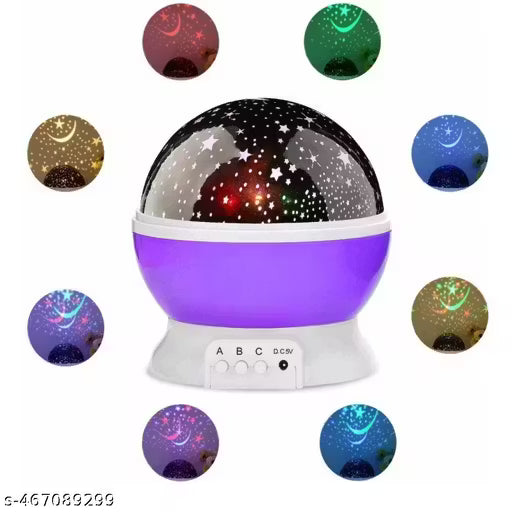 Star Master Rotating 360° Moon Night Light Lamp Projector with Colors